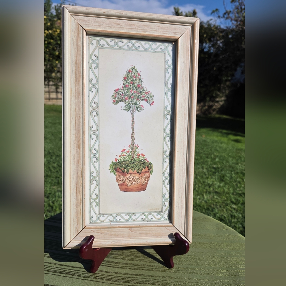 Framed Botanical Topiary Wall Art